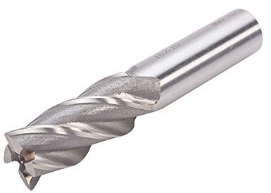 Utoolmart 18mm Cutting Dia Four Flutes Straight Shank End Mill Cutter HSS-AL Spiral Bits Cut Assembled On Milling Machines for Acrylic Wood PVC MDF 1pcs