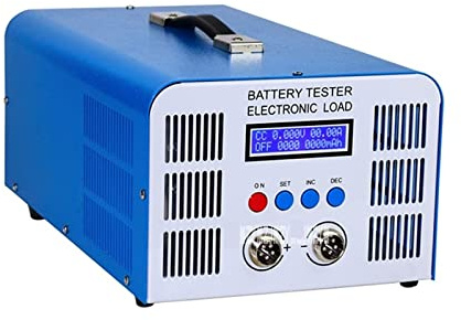 SYIBOO Batterieladetester EBC-A40L - Elektronischer Lasttest für Lithium, Blei und Säurebatterien - 40A, 200W - Spannungsstromprüfer (Blau)