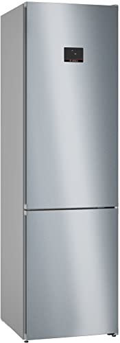 Bosch KGN394ICF Serie 6, Frigorifero combinato da libera installazione, Total No Frost, VitaFresh XXL, Flex Interior, Acciaio, 203 x 60 cm
