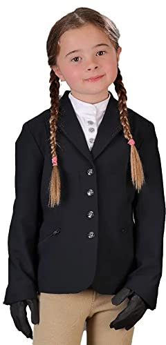 Aubrion - Chaqueta de Equitación Wellington para Niños/Niñas (30 in / 76 cm) (Negro)