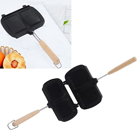Sandwichera, Sandwichera, Sartén Antiadherente De Doble Cara Con Asas Extraíbles Para El Desayuno De La Cocina Casera