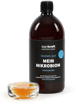 startkraft Mikrobiom Women Pur 1 Liter Nahrungsergänzungsmittel mit 24 Bakterienstämmen - vegan - glutenfrei