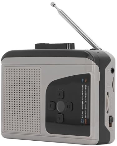 Tragbarer Kassettenrekorder, UKW-AM-Radio, Kassette, Eingebauter Lautsprecher, Kompakter Kassettenspieler, 2AA-Batterie oder USB-Stromversorgung, für Reisen nach Hause