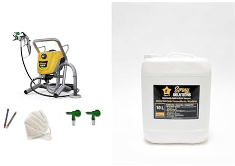 WAGNER Système par pulvérisation Airless Control Pro 250 M, 110 Bar, Tuyau 9 m + Spray Solutions testé et approuvé par WAGNER, Peinture Murale intérieure