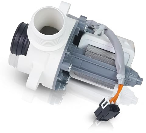 Washer Water Drain Pump Motor Replaces 290D1201G003 B30-3A02 290D1201G001 For GE, Hotpoint HTW200ASK0WW HTW200ASK1WW HTW200ASK2WW HTW200ASK3WW HTW200ASK4WW HTW240ASK1WS HTW240ASK2WS HTW240ASK3WS