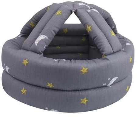 Harilla Chapeau de Protection Casque de Protection Anti-collision Réglable Protection Contre Les Chutes Casquette Protection de Tête pour Personnes âgées, Gris