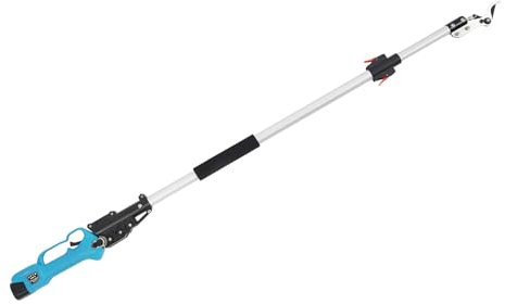 Donened Taille-haie télescopique sans fil avec batterie et chargeur, taille-haie électrique professionnel pour jardins, fermes, vergers