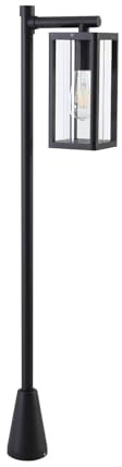 Lucande utomhu Siveta (modern) i svart aluminium (1 lampa, E27) – vägbelysning pollerlampa väglampa ba