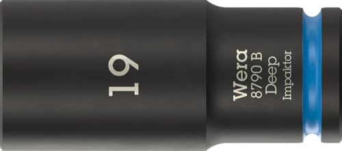 Wera 8790 B Impaktor Deep Bussole con attacco da 3/8, 19 x 63 mm
