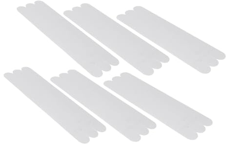 WEKADRIN 6 Pezzi Strisce Antiscivolo Trasparenti per Bagno Sicurezza Vasca Doccia Scale e Duraturo per Pavimenti e Gradini