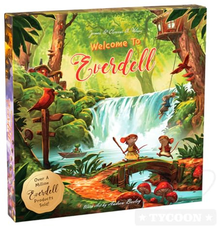 Welcome to Everdell – Easy Worker Placement & Tableau Building Game for Kids & Families, 2–4 Players, Age 6+, Cozy Fantasy Board Game