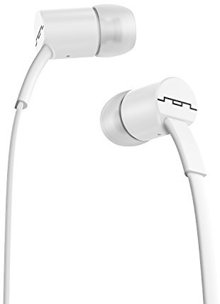 Sol Republic écouteurs Jax - Écouteurs anti-bruit et anti-nœud avec micro bouton de contrôle, son haute qualité puissantes basses voix vibrantes, taille 4x ajustement parfait – Blanc