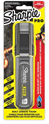 Sharpie Pro Permanent Marker, XL, Chisel Tip, Black Marker