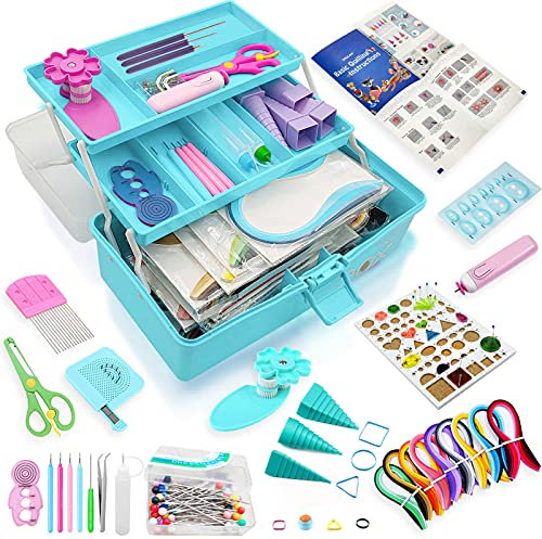 Quilling-Set, Quilling-Werkzeuge, Papier-Quilling-Set mit Aufbewahrungsbox