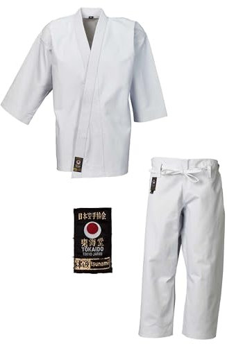 Tokaido Unisex – Erwachsene Tsumani Gold Karateanzug, weiß, 180 (5,0)