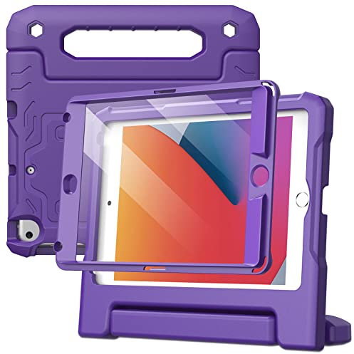 JETech Kids Case for iPad mini 5/4/3/2/1 (7.9-Inch, 2019/2015/2014/2013/2012 Model) with Built-in Screen Protector, Shockproof Full-Body Handle Stand Tablet Protective Cover (Purple)