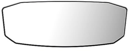 NUZAMAS 24.4x9cm Interior Rearview Mirror Wide-Angle Panoramic Rearview Mirror Universal Car Interior Rearview Mirror for Car or Truck Cabin