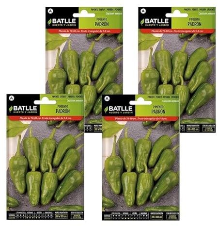 Semillas de pimiento de padrón de Semillas Batlle PACK (4)