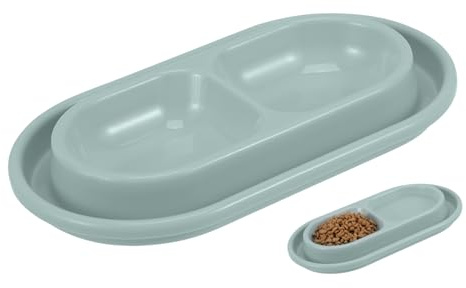 Kisangel Gamelle Anti-Fourmis pour Animaux de Compagnie Bol de Chat Bol de Nourriture pour Chiot gamelles pour Chat et Chien Bol pour Animaux de Compagnie gamelles de Voyage pour Chien PP