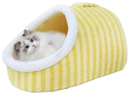 Goffel för katt, grottsäng, grotta för husdjur, katthus, bekväm toffel för husdjur, bekväm säng inomhus