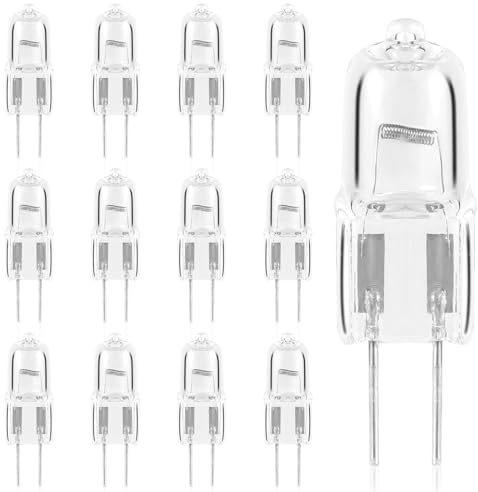 12pz Lampadine per Forno, Lampadine Alogene G4 Tipo Lampadine G4 Lampadine Alogene di Ricambio a 2 Pin con Lampadine G4 Bi-Pin Dimmerabili per Lampadine Alogene Dacor 86364 (10 W)