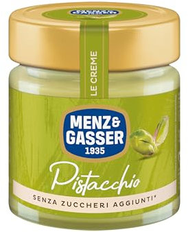 Menz&Gasser, Crema Spalmabile al Pistacchio, Confezione da Confezione da 2x200g, Senza Zuccheri Aggiunti e Senza Glutine, Ideale per Colazioni e Dessert