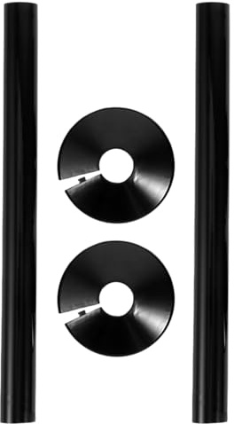 VALICLUD Juego De 2 Fundas Y Collares Decorativos Para Tuberías De Agua Y Calefacción Cubiertas Plásticas De Fácil Instalación Para Radiadores Y Calentadores De Gas Protección Y Decoración Para Hogar
