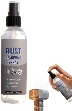 Générique Spray Anti-Rouille,Nettoyant Polyvalent Usage Intensif pour Taches De Fer Doux | Nettoyage Rouille Auto Outils Métalliques - pour Mécaniciens Outils Serrures Tuyaux en Acier