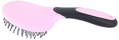 Ejoyous Cepillo para Caballo Peine de Crin Cepillo de Aseo para Caballos Peine de Masaje Cómodo Punta Redondeada Bolas de Masaje Cerdas Plásticas Flexibles para Caballos Perros Gatos