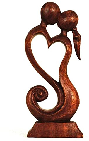 Simandra trä figur skulptur abstrakt träfigur staty Afrika Asien handarbete dekoration fruktbarhet