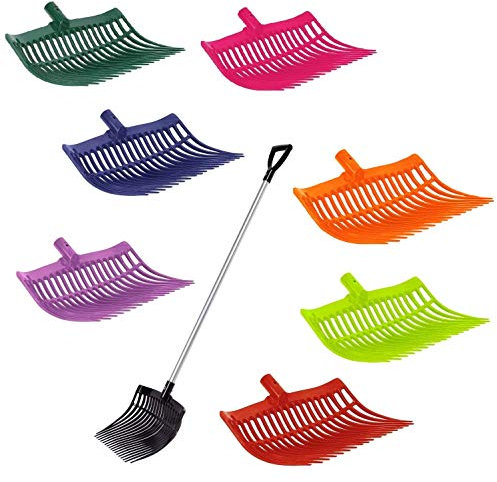 NETPROSHOP Schweden Mistgabel mit Alustiel Leicht und Extrem Robust, Farbe:Lila