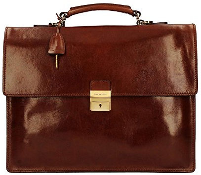 The Bridge Williamsburg - Aktentasche Leder 40 cm marrone