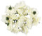 Ideen mit Herz Deko-Blüten, Kunstblumen, Blüten-Köpfe, Verschiedene Sorten, ca. Ø 4-5 cm (Rose - weiß - 14 Stück)