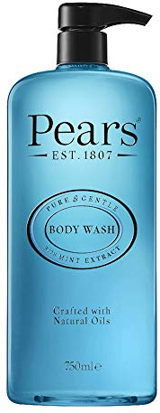 Pears Pure & Gentle Body Wash with Lemon Flower Extract - Nourishing Gel Cleanser -Crafted with Natural Oils - 10x More Moisturiser* - Beauty Bath for Moisturising Care - 750ml