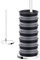 PEUTIER Acrylic Tumbler Lid Organizer, 10 Inch High Stacking Tumbler Lid Storage Organizer Vertical for YETI Lids for Up to 12 Lids Tumbler Cup Lid Holder Stacker for Cabinets Countertop Dining Table