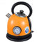 Cooks Professional Cordless Stainless Steel Kettle, With Temperature Display, 1.8L Capacity, 360 Swivel Base, Dry Boil & Overheat Features For Home & Kitchen, 2200W (Color : Orange) vision