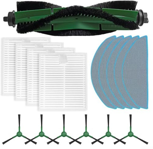 Vacuum Cleaner Replacement Parts Kit Main Side Brush Filter Mop Cloth Vacuums- Cleaner- Spare Parts Accessories for Roomba for Combo- for Essential Robot Vacuum(B)