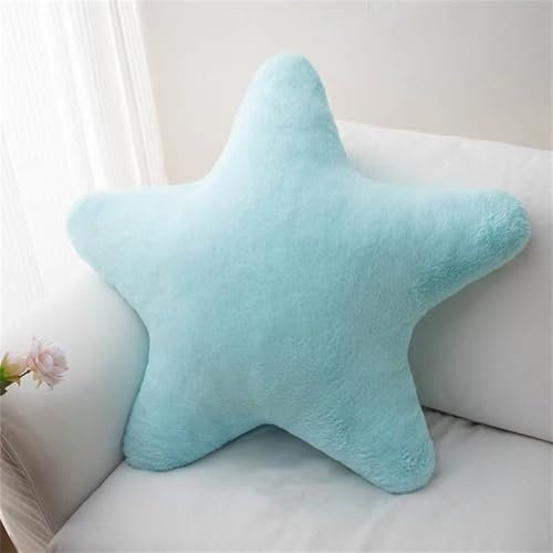 Champracer Kissen Stern Plüschkissen, Kuschelkissen Kinder, Weiche Flauschige Sternform Zierkissen, Stern Wurfkissen für Mädchen & Jungen Zuhause Schlafzimmer (Blau,18 cm)