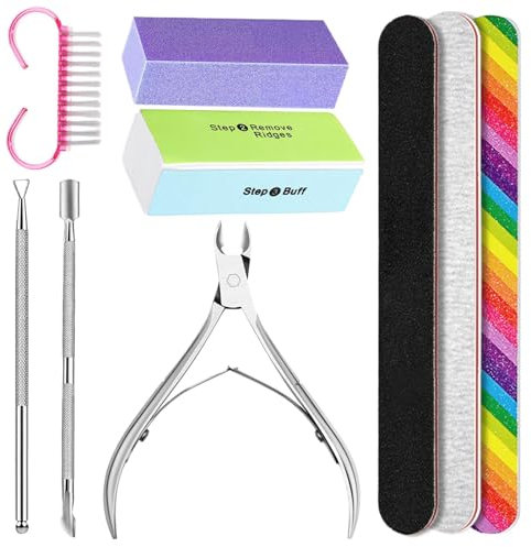 Nagelpflegeset,Nagelfeilen-Puffer-Set - Nagelpflege-Pflegeset - Maniküre-Werkzeugset für Damen, Nagelpflege, Fuß-Spa-Set zum Entfernen abgestorbener Haut, für Zuhause, Spa, Reisen