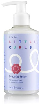 Only Curls Little Curls Leave-in Styler, 200ml, Kids Curl Cream, Moisturise, Smoothes & Defines, Lightweight & Gentle, Easy Styling Routine, Vegan & Cruelty Free, For All Curly Hair Types