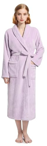 Eonkasp Fluffy Soft Robes for Women, Warm Fleece Womens Robe, Cozy Bathrobe
