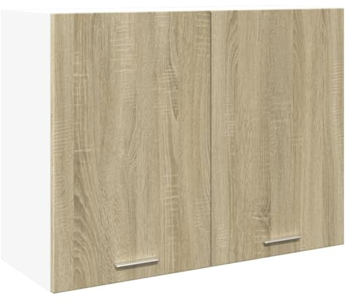 Tomostar Meuble Haut de Cuisine, Armoire Suspendue Cuisine Armoire Suspendue Lyon Chêne Sonoma 80x31x60 cm Aggloméré
