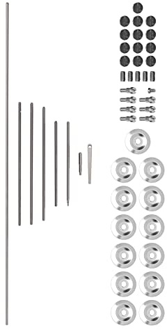 AOWINHIT Flöjt Reparations Kit Alto Rak Rostfritt Stål DIY Underhåll Set Musikaliska Instrument Delar Tillbehör för Flöjt Entusiaster och Proffs Nödvändiga