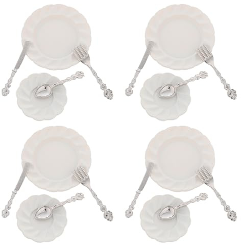 SUPVOX Utensili Da Cucina Per Case Delle Bambole Stoviglie Per Case Delle Bambole In Miniatura Accessori Per La Sala Da Pranzo In Miniatura Stoviglie In