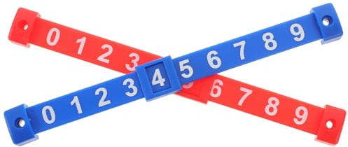 GAROZATION Contatori di Punteggio per Calcio Balilla in Pp Resistente, Set da 2 Unitá Barre Segnapunti Rosse e Blu, Accessori Compatti per Giochi da Tavolo e Biliardino da Casa