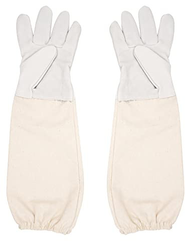 Imkerhandschuhe, Imkerhandschuhe für Profis, Belüftete Lange Ärmel, Elastische Stulpen, Stichsichere Bienenhandschuhe, Gartenarbeitshandschuhe (XXL)