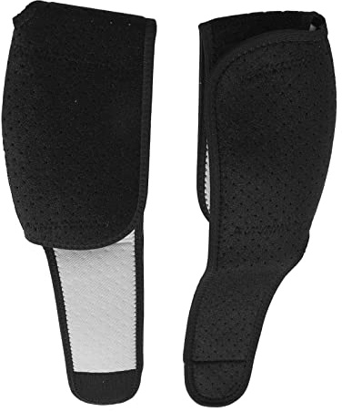 dsheng Support de Coude, Attaches Auto-agrippantes Taille Réglable Protège-coude de Fabrication Fine 1 Paire Noir pour Le Tennis (Noir)