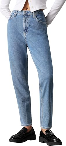 Calvin Klein Jeans Mom Jean, Maglietta P/E Donna, Denim Medium,