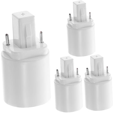 Hemobllo 8pezzi Gd Adattatore Per Portalampada Convertitore Per Lampadine Facile Installazione e Utilizzo Resistente e Affidabile Compatibile Con Diversi Stili Di Decorazione