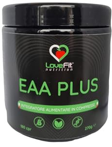 EAA Plus 180 cpr - 340g Integratore alimentare in compresse a base di aminoacidi essenziali EAA